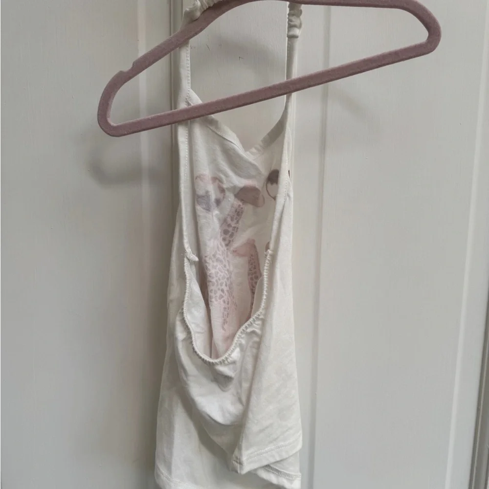 NWOT The Children’s Place 2T Girls White Giraffe Camisole Halter Top Blouse